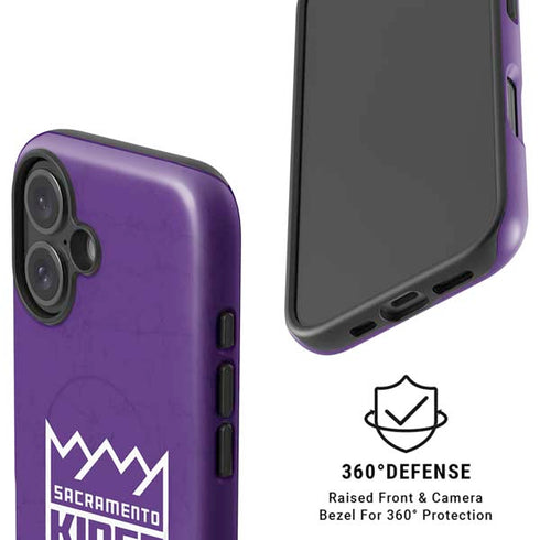 NBA Sacramento Kings Distressed iPhone 16 Plus Magsafe Impact Case